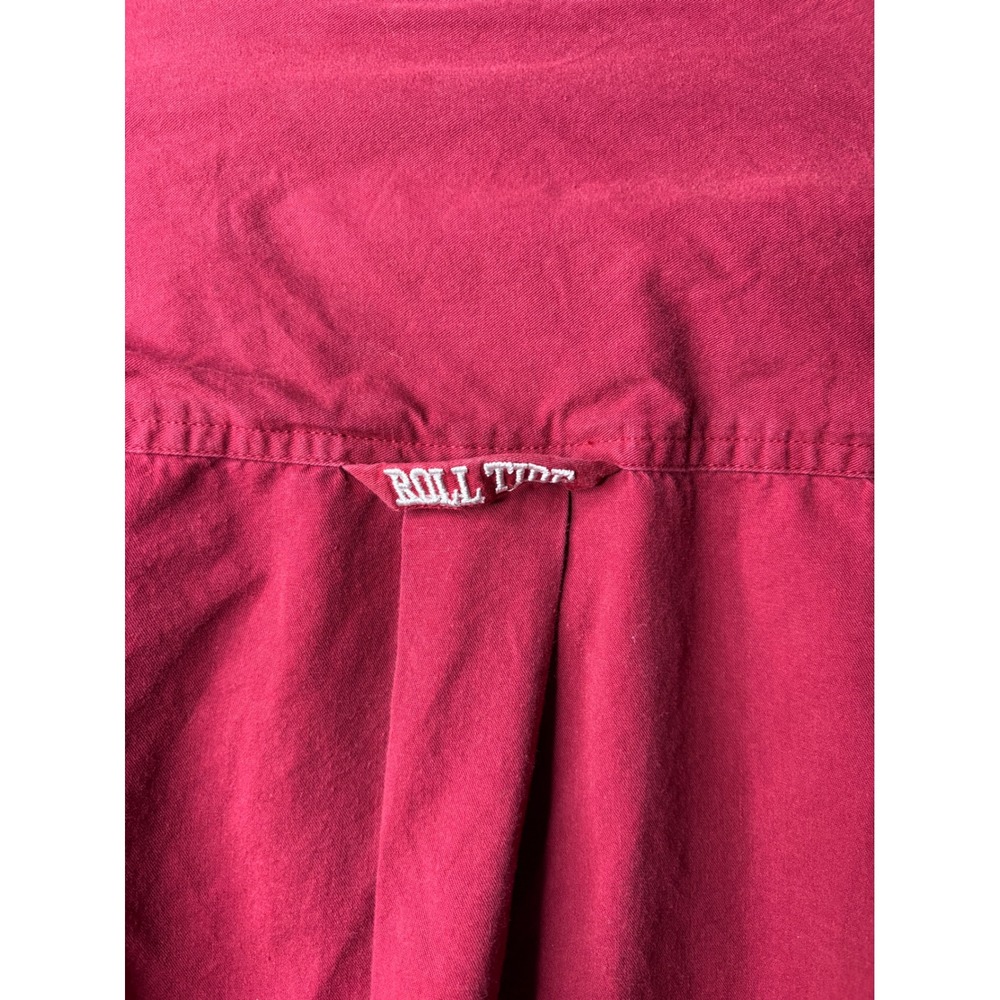 College‎ World Alabama Crimson Tide Mens XL Red Houndstooth Button Down Shirt - Picture 6 of 8
